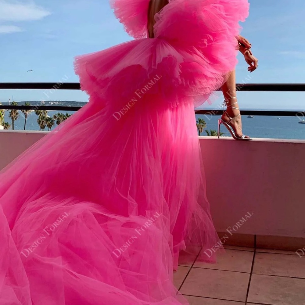 Mew Mews Hot Pink Mini Tulle Party Dress - Picture 6 of 6